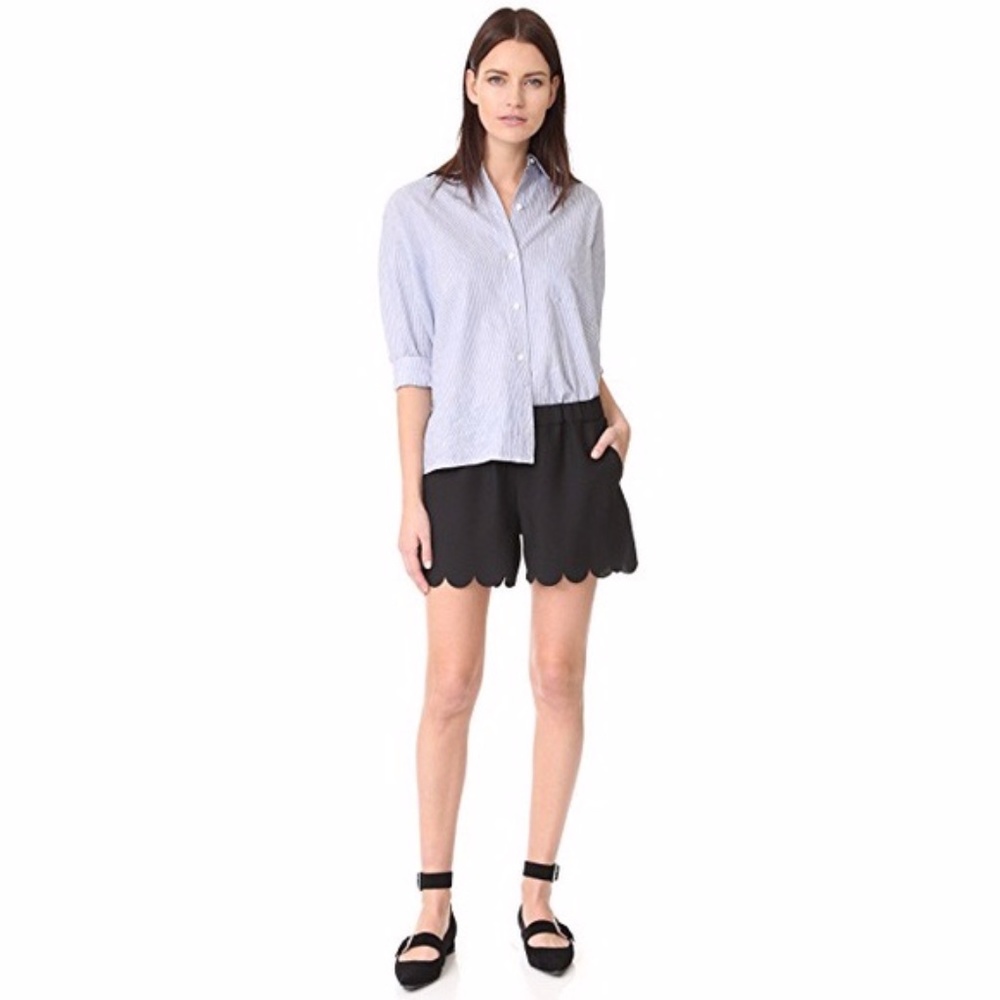 Madewell Scallop Hem Shorts | Size S